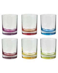 Glas, Farvet, 6 Stk., 30 Cl.