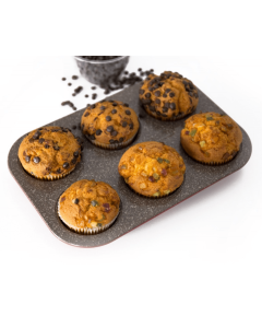 Muffinsform, 6 huller, Keramisk