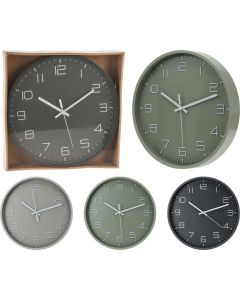 Vægur Farvet Baggrund Ø30 Cm